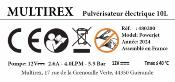 Pulvérisateur électrique PowerJet 2 - 10 mètres de hauteur - Multirex